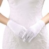 Miranda's Bridal Women's Wrist Length Formal Satin Gloves Pink