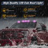 5PCS Pink Purple LED Cab Roof Marker Light LED Roof
