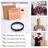 EPVID Son Gifts, Leather Bracelet for Son from Mum Dad,