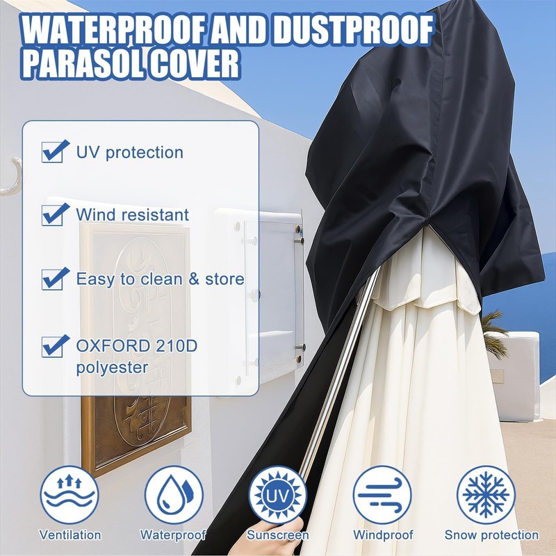Parasol Protective Cover, Cantilever Parasol Protective Cover, 2 to 4