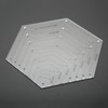 Yetaha Hexagon Ruler, Sewing Patchwork Template Handmade Drawing Tools for