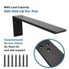 WINKER Countertop Support Bracket Heavy Duty Granite Hidden Forward L