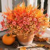 Artificial Fall Flowers Fake Mums Plants for Outdoors Decoration, 14