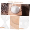 SHOWERORO Transparent Glass Timer Base Sand Clock for Home Decor