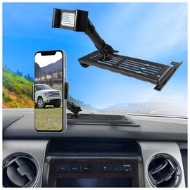 WXRYLYN 2014 F150 Phone Mount for 2009-2012 2013 2014 F 150 Metal Dash Phone Mount Cell Phone Holder 2012 F150 Dash Mount