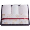 Imabari Towel Gift sara-la (Sarara) "Aya-irodori-" Face Towel, 3 Pieces,
