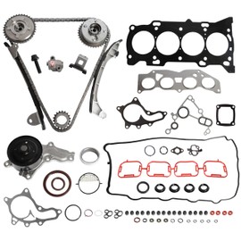 Engine Head Gasket Set & Timing Belt Kit with Water Pump for Toyota Camry 2010-2014 for RAV4 2009-2011 2.5L L4, for Highlander/Sienna/Venza 2009-2014 2.7L L4 - HS26562PT, 13070-0V010, 13050-0V010