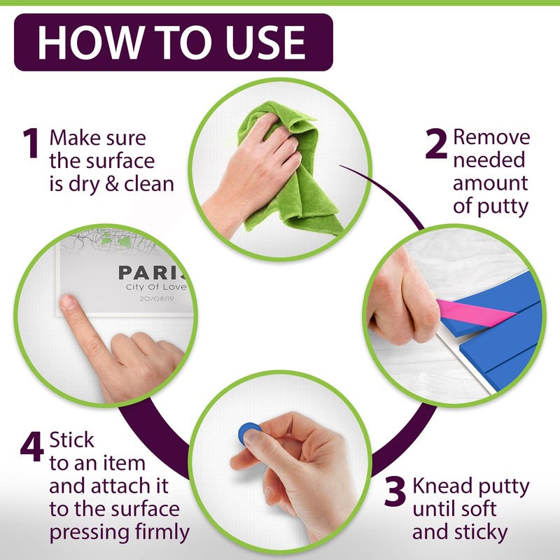 GreenFix Adhesive Mounting Putty 2oz - Blue Sticky Putty for