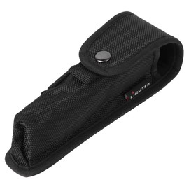Gatuida 1pc Durable Nylon Flashlight Carry Case for Outdoor Use Convenient Torch Holder Pouch with Easy Open for Camping and Hiking Black