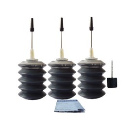 ND R@ 3X30ml Black Ink Refill Kit for PG-240 CL-241 PG-240XL CL-241XL for use with PIXMA MG2120 MG2220 MG3120 MG3122 MG3220 MG3222 MG3520 MG3522 MG3620 MG4120 MG4220