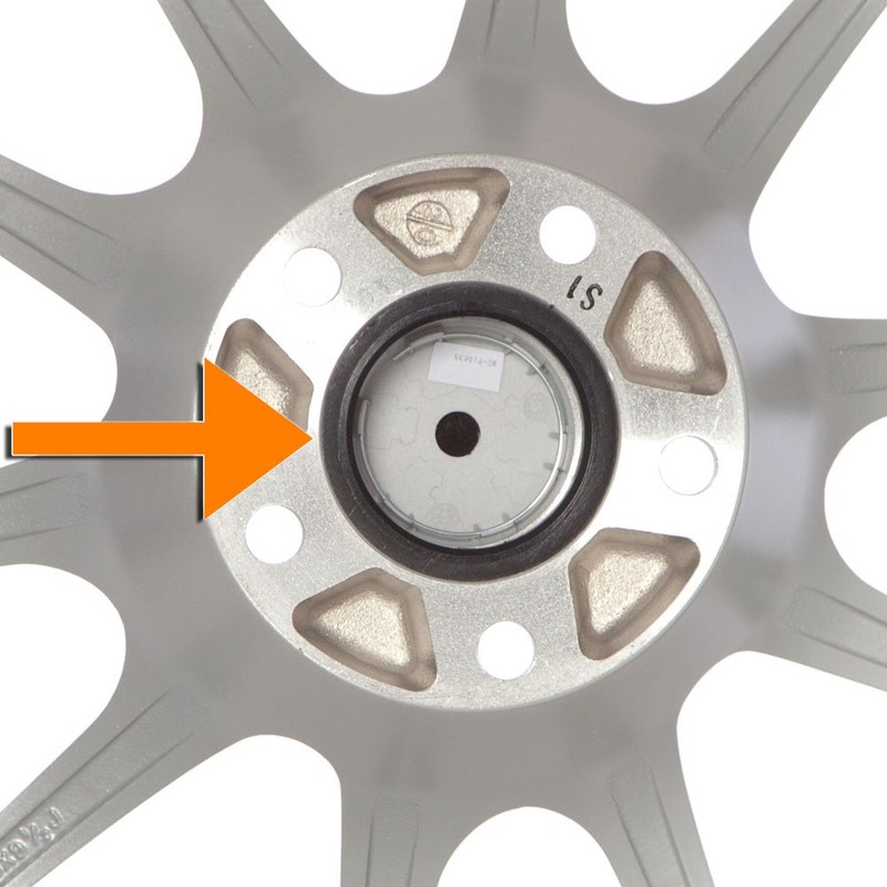 Circuit Performance 73.1mm OD to 54.1mm ID Black Plastic Polycarbonate