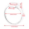 HDBUBALUS Motorcycle 5" Speedometer Trim Ring Bezel Visor Cover for