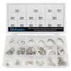 Didamx 325Pcs 304 Stainless Steel External C-Clips Shaft Circlip Retaining