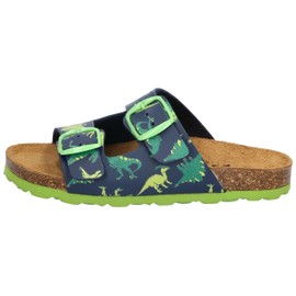 Lico Unisex Children's Bioline Universe Mules, Navy Green Blue, 28 EU