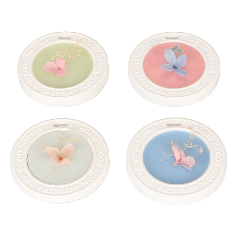 4 Pieces Aromatherapy Wax Tablets Long Lasting Dry Flower Scented