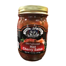 Amish Wedding Hot Cherry Salsa 14.5 Ounces (Pack of 2)