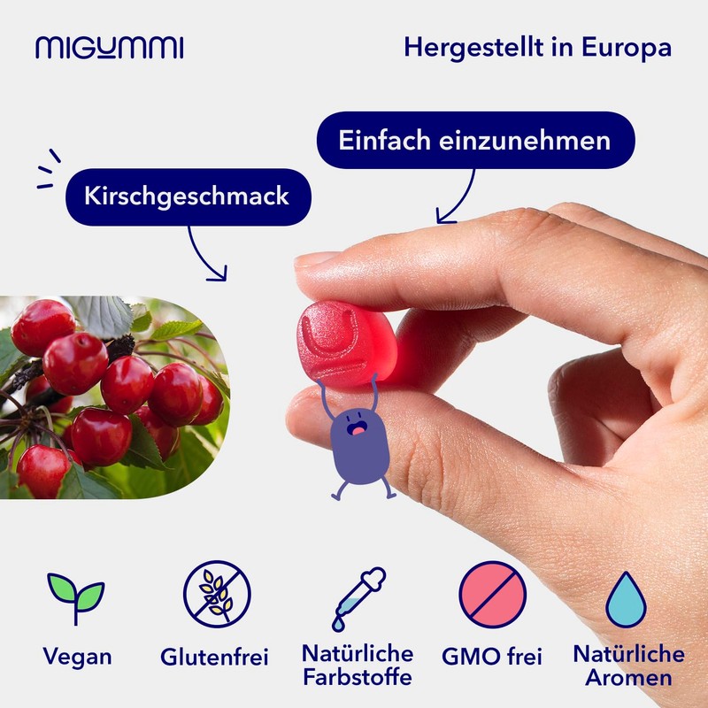 Probiotic Gummies Children | 100 Gummies with Natural Cherry Flavour