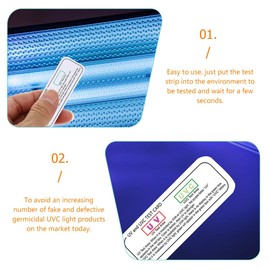 BUGUUYO 10pcs Uv Test Indicator Cards Essential Light Testing Accessories for Home and Kitchen Use Easy to Carry and Use Reliable Uv Strength Monitoring