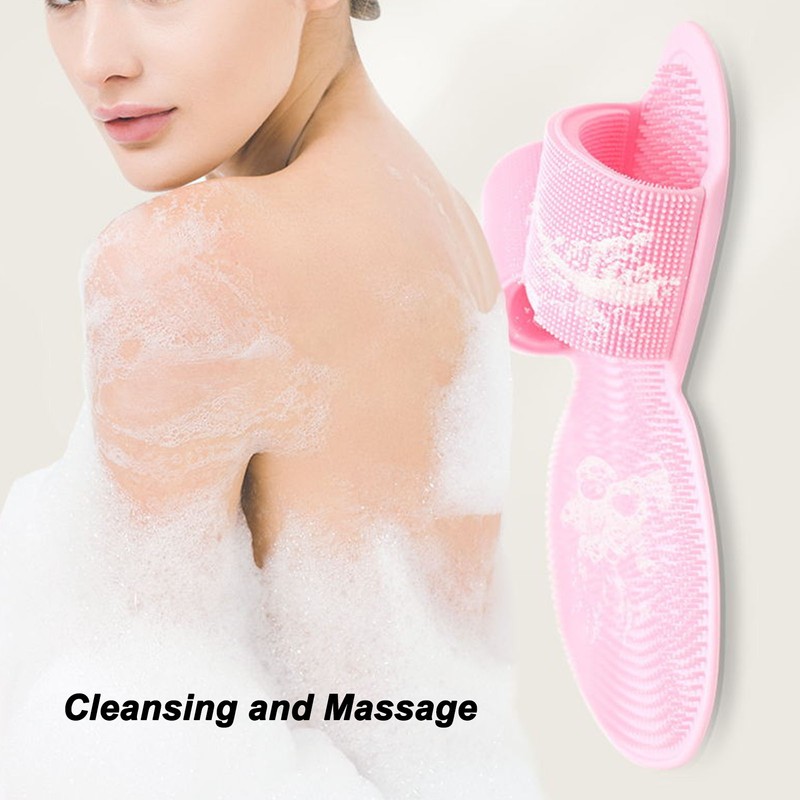 Foot Scrubber Shower Mat with Strong Suction Cups Prevent Slip
