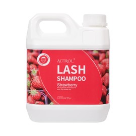 ACTROL Eyelash Extension Cleanser Strawberry 2L Natural Lash Extension Shampoo Professional Eyelid Foaming Cleanser Paraben & Sulfate Free Non-lrritating with Salon and Home Care