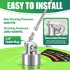 LidoDola 16'' Pressure Washer Surface Cleaner with 4 Wheels -