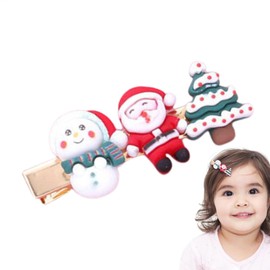 Christmas Hair Clips for Girls | Holiday Cute Clips Barrettes for Kids,Festive Christmas Hair Styling Pins, Stocking Stuffers for Kids, Girls, Toddler