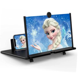 16” Screen Magnifier for Cell Phone,Phone Screen Amplifier 3D HD Mobile Phone Screen Magnifying Enlarger for Movies Videos Games, Screen Amplifier–Fit for All Smartphones