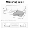 Easy-Going - Fundas elásticas para sofá seccionales, 1 pieza, funda