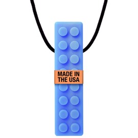 ARK Brick Stick, Chew Necklaces for Sensory Kids and Adults, Oral and Hand Fidget for Autism, ADHD, SPD, Anxiety, Medical-Grade 2-Textured Chew Necklace, XXT, Very Firm, Royal Blue