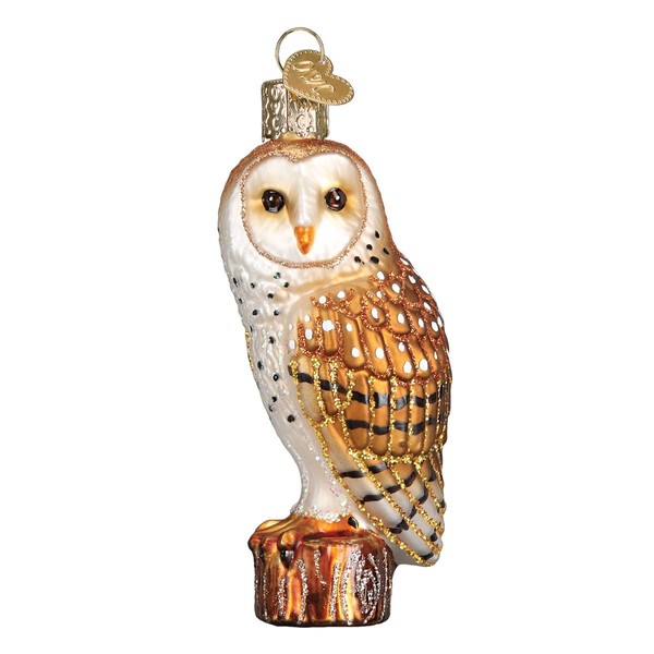 Old World Christmas Ornaments: Owls Glass Blown Ornaments for Christmas