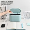 MEETOZ Mini Trash Can with Lid, Small Trash Can, Desk