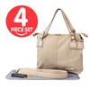 SoHo Lansing Diaper Bag Vegan Leather 4 Piece Set