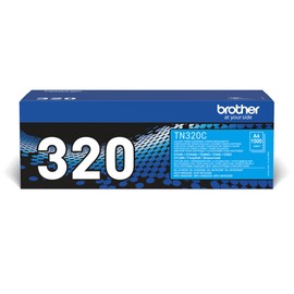 Brother Original Tonerkassette TN-320C cyan (für Brother HL-4140CN, HL-4570CDW, HL-4150CDN, HL-4570CDWT, DCP-9055CDN, DCP-9270CDN, MFC-9460CDN, MFC-9970CDW, MFC-9465CDN), MR050-A01A, Standard