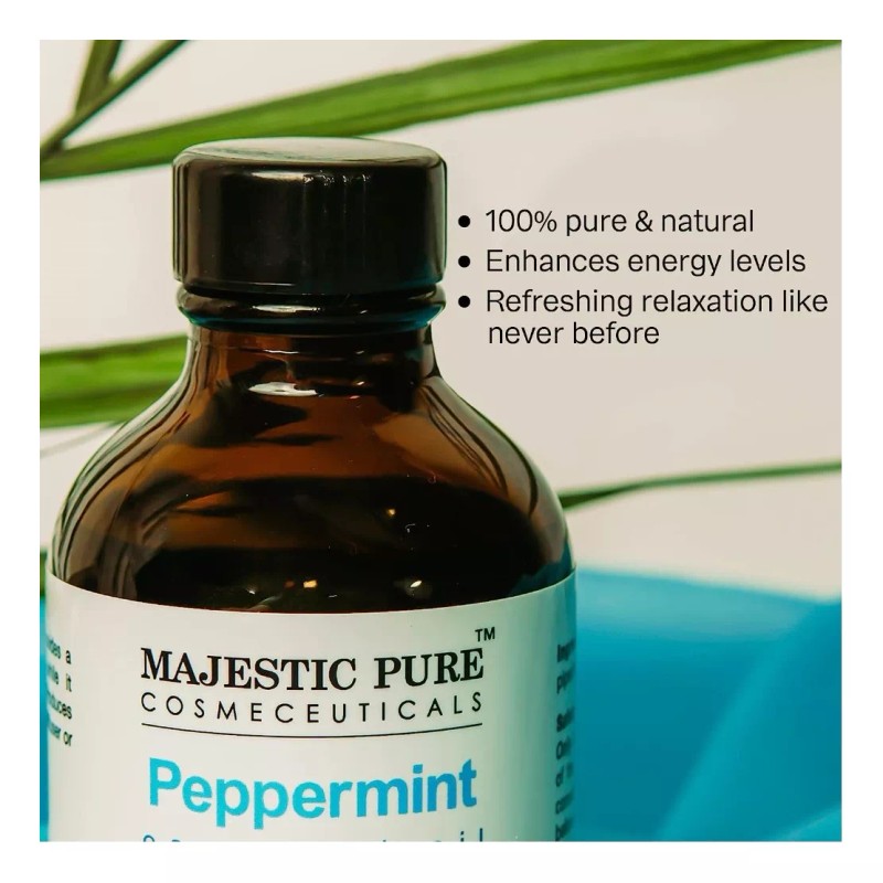Majestic Pure Aceite Esencial De Menta Verde Grado Terapéuti
