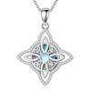 Dralox Celtic Knot Necklace for Women, 925 Sterling Silver Witch
