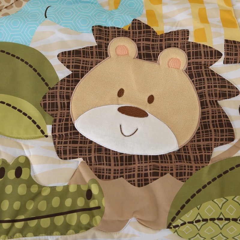 Wowelife Crib Bedding Set Safari, Premium 3-Piece Baby Bedding Set