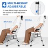 DEWEL Foldable Shower Chair for Elderly and Disabled, Folding Shower