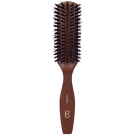 L'Artisan Brossier - Flat smoothing hair brush made of solid beech wood - 5 rows, 21.5 cm - handmade brush 100% natural, pure boar bristles - French production