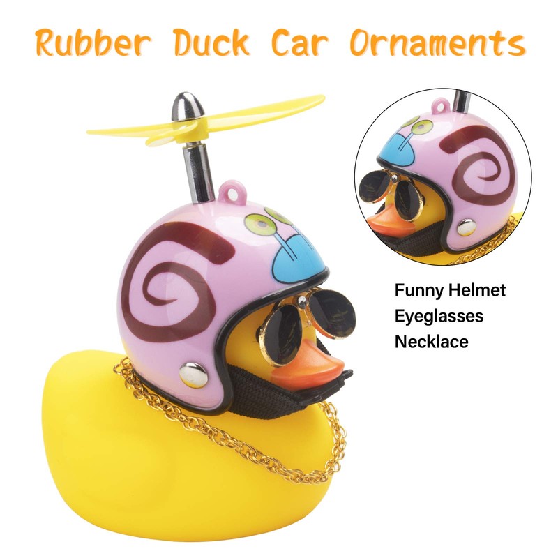 wonuu Rubber Duck Car Decorations Cute Yellow Duck Car Dashboard