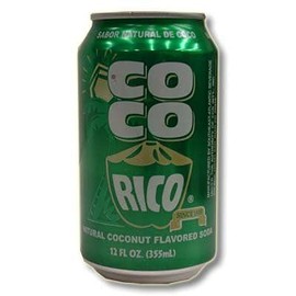 Coco Rico - Natural Coconut Flavored Soda - 12 oz Can (8 pack)
