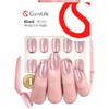 CurvLife Uñas Postizas De Gel Suave, Diseño Cuadrado De Ojo