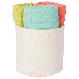 Now Designs Mercantile Dishcloth, 14 x 14 inches, Chartreuse