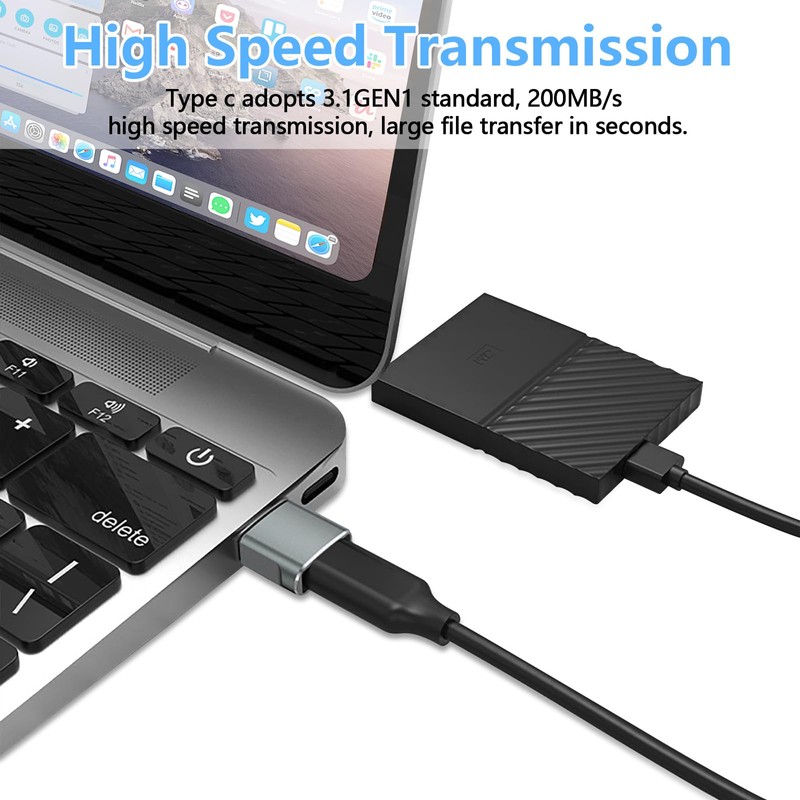Oliveria Adapter USB auf USB C, USB auf USB C