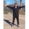 Woodies Black Onesie for Adults, Lounge Style Non-Footed Onesie Pajamas