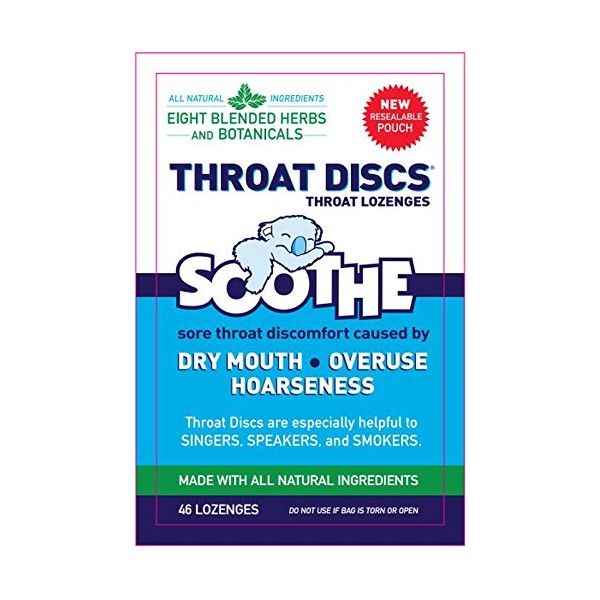 Throat Discs Throat Lozenges Original Formula 46 Lozenges (Value Pack