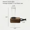 WAYUTO Removable Car Vent Flower Vase with Wood Base and
