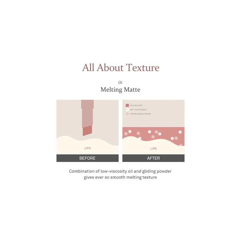hince [hince]Slim Stick Melting Matte (5 colors)