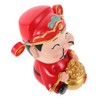 FELTECHELECTR Creative Money God Figurine Car Dashboard Decor Durable Easy