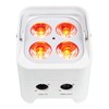 Rockville BEST PAR 50 Rechargeable Par Can Wash Light White,