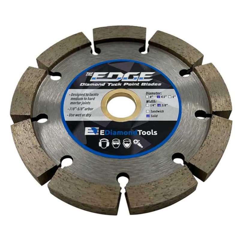 4.5" Diamond Tuck Point Blade for Mortar Joint Removal, Single
